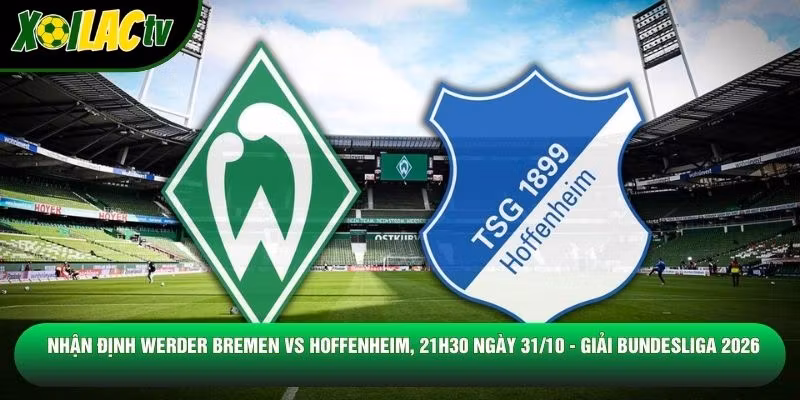 Nhận Định Werder Bremen Vs Hoffenheim, 21h30 Ngày 31/10 – Giải Bundesliga 2026